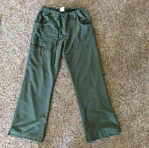Olive Dickies scrub pants